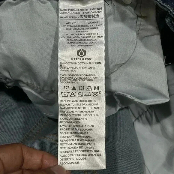 Signature by Levi Strauss‎ Women's High Rise Bootcut Jeans Dark Blue Size 16W - Picture 4 of 6